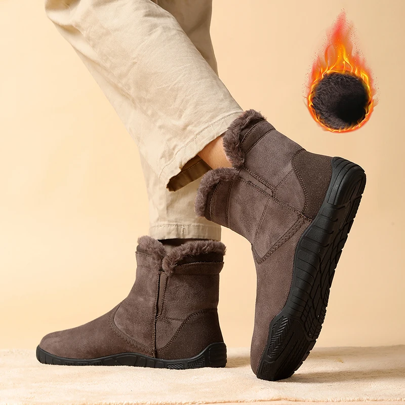 Botas de Nieve de Caña Alta para Exteriores, Novedad de Invierno 2026, Estilo Pareja, Forradas de Lana Cálida, Botas de Senderismo y Montañismo para Exteriores