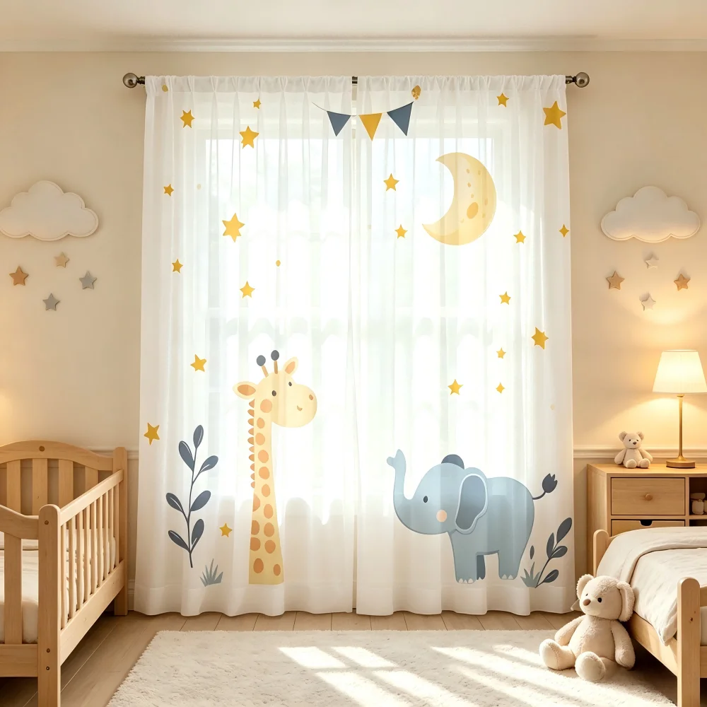 Lot de 2 rideaux transparents  - Curtain Sheer Voile avis et prix