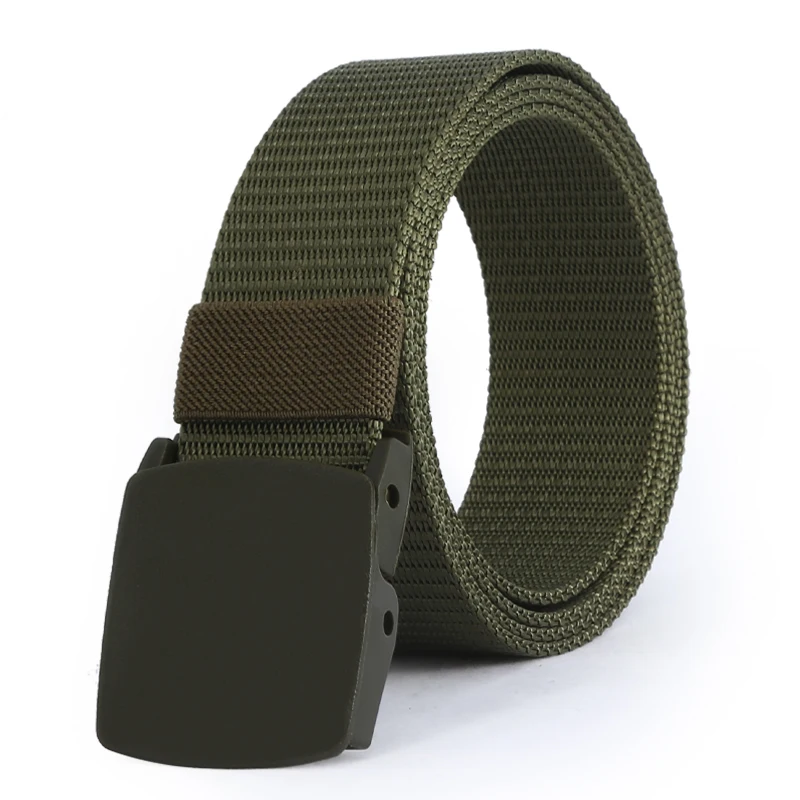 Man Belt Outdoors training Fast Easy Release Plastic Buckle Nylon Belt for Man