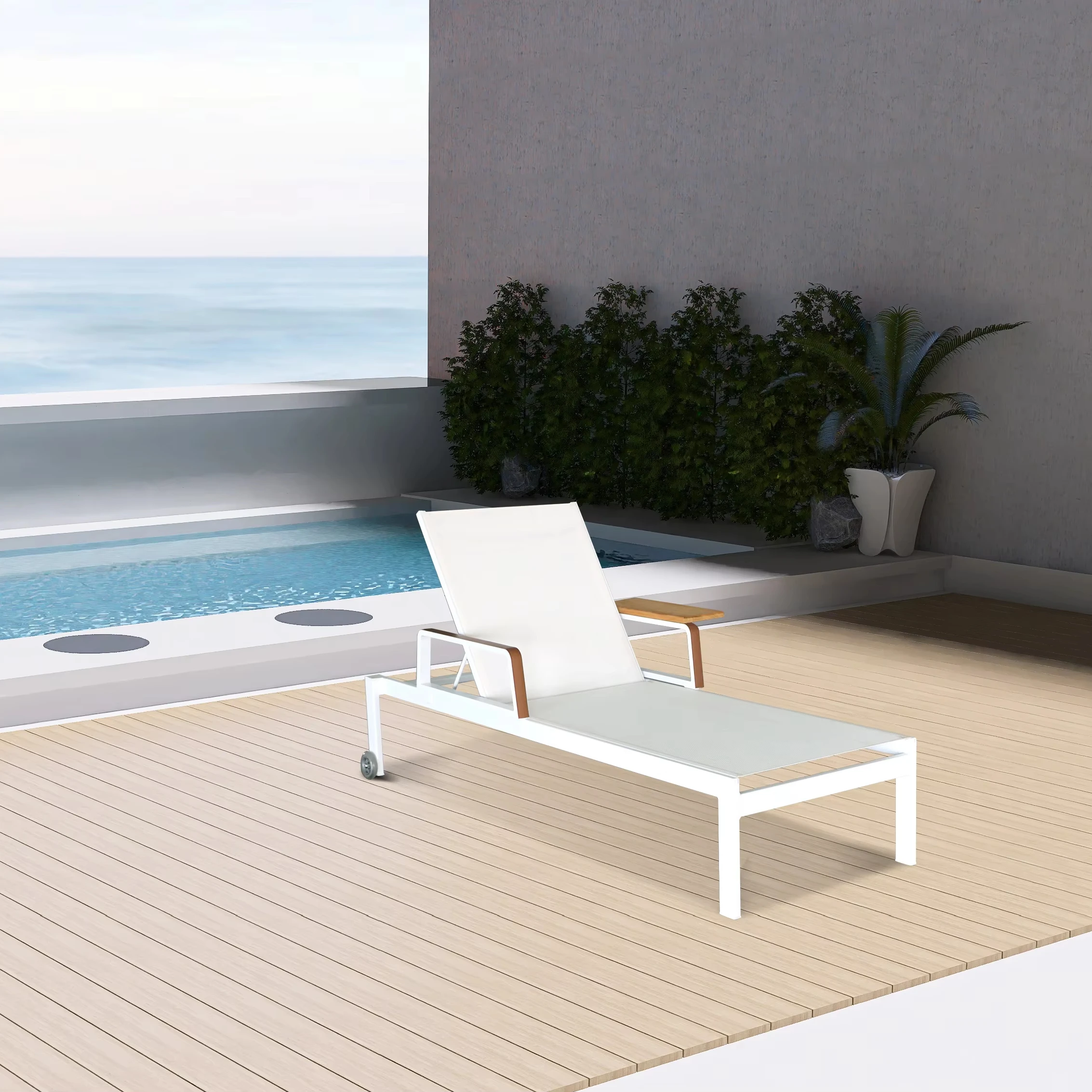 Outdoor Furniture Darwin - xx-Darwin Tumbona Moderna de Tela con