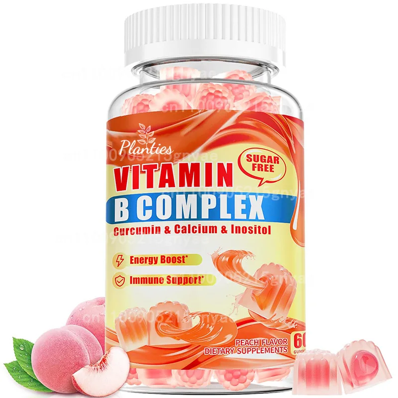 

Vitamin B Complex Capsule Support Energy, Reduce Fatigue, Nervous and Immune System Heart Health, Improve Hair Skin Nail Health