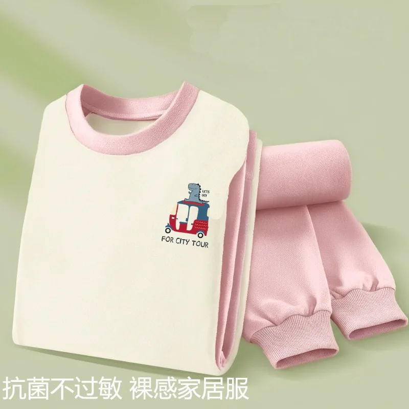 2026 Herbst- und Winter-Kinder-Pyjama-Sets, Weiche, Bequeme, Verdickte Warme Hauskleidung für Jungen, Langarm-Schlafanzüge – Detail 5