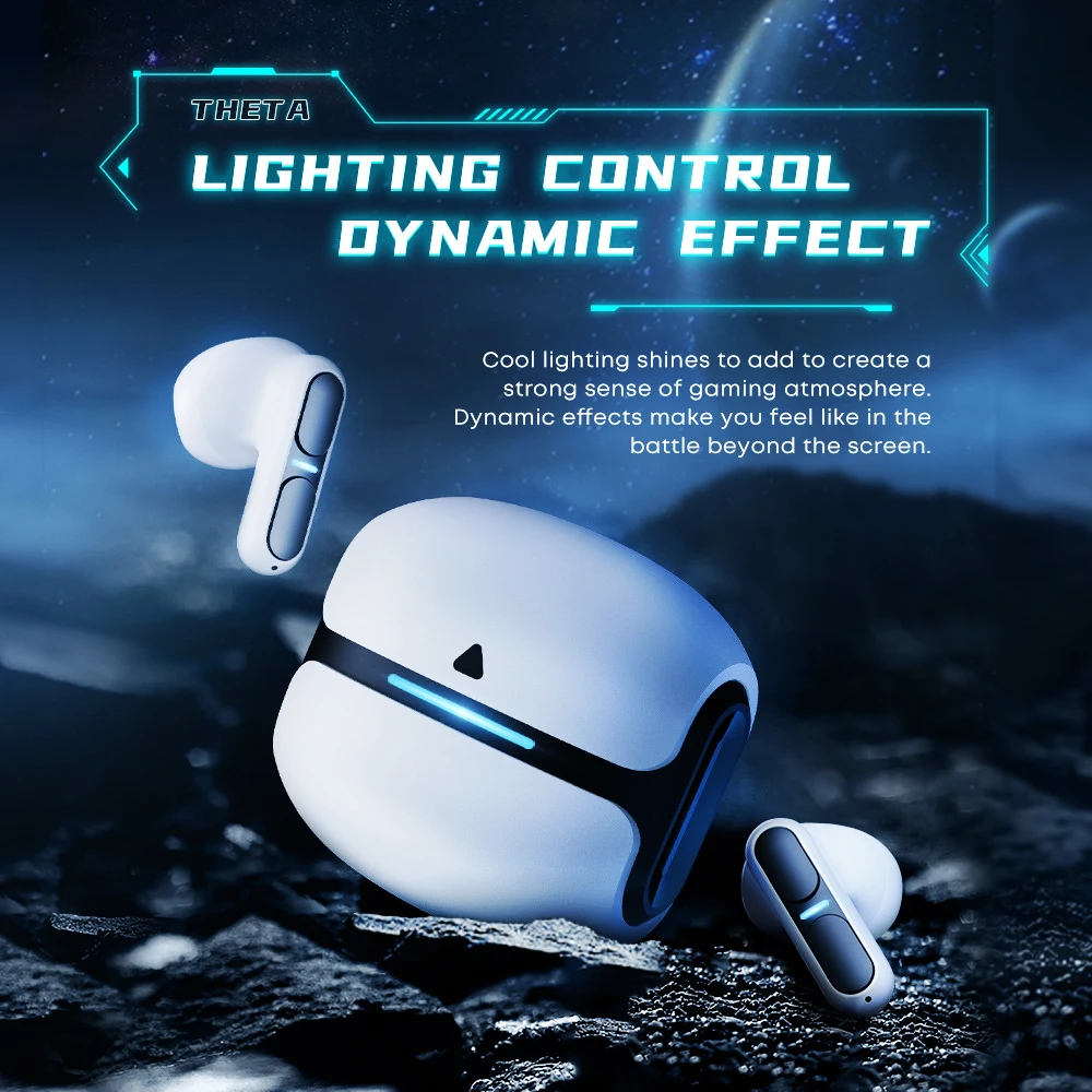 Cool Gamer Wireless Bluetooth Earphone ENC Noise Reduction Touch Control Headset Low Latency Waterproof Sports Earbuds For Gifts