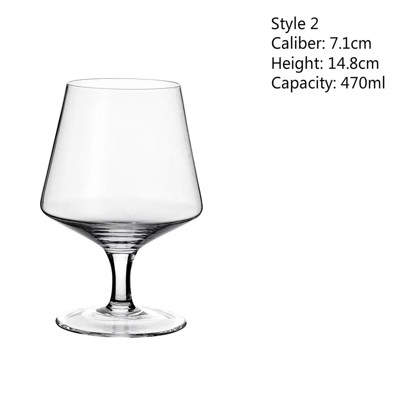 Red Wine Tasting Glass 600ml Brandy Whisky Smelling Wine Glass Cup Small Goblet Bar Drinking Set Multipurpose Winebowl