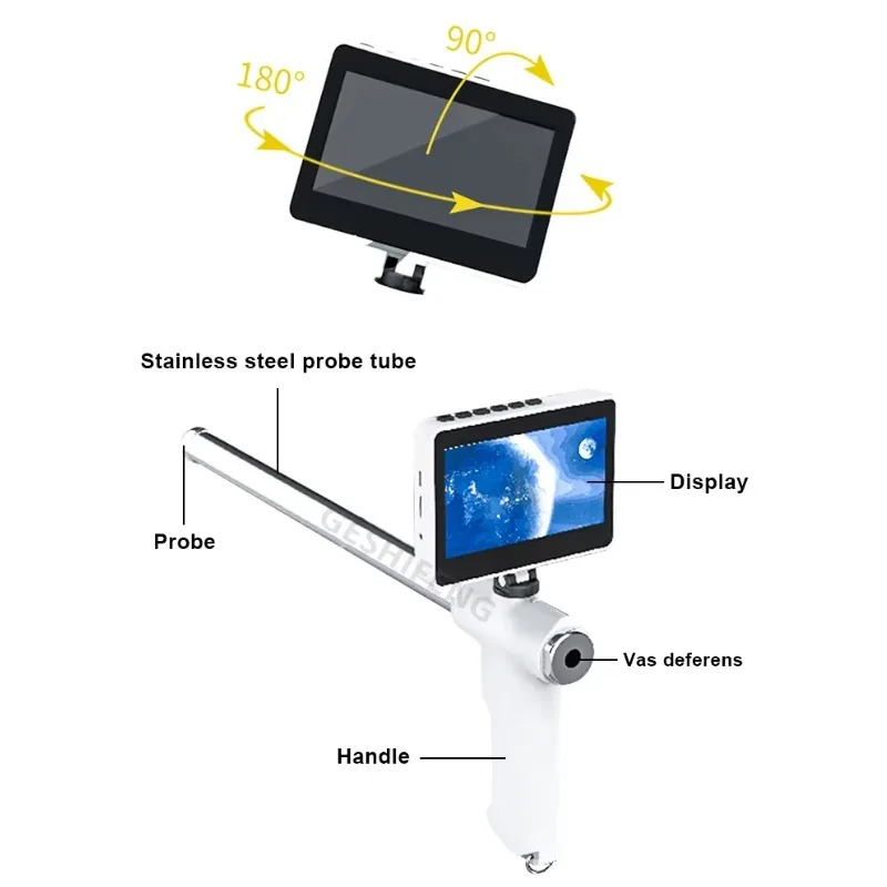 2026 Visual Endoscope Sperm Gun Artificial Insemination Device Animal Digital AI Insemination Gun for Cow Goat Sheep