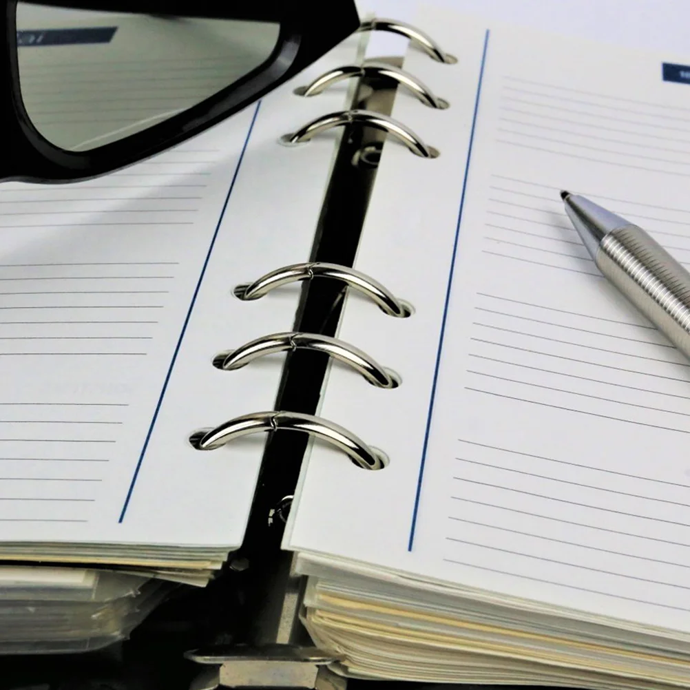 20 Pcs Ring Binder Key Clips Book Craft Rings Loose Leaf Binding Small Metal for Crafts