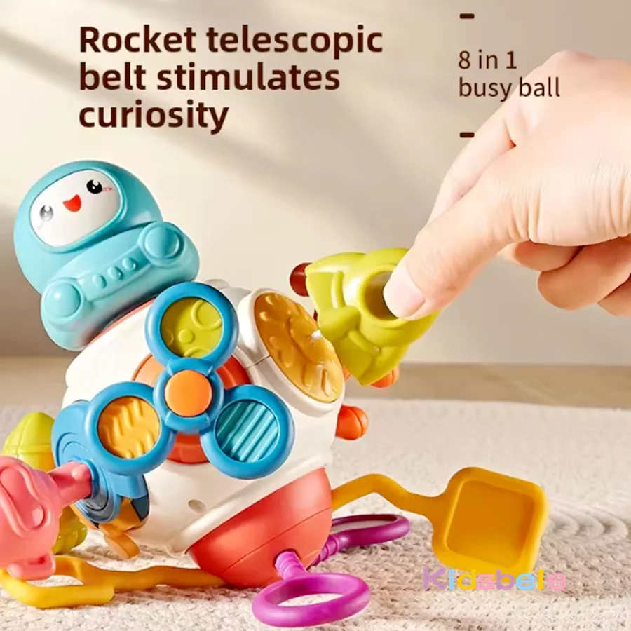 لعبة مونتيسوري الحسية قبضة الطفل الكرة لصبي فتاة طفل هدية 6 9 10 12 شهر 8 في 1 مكعب مشغول التعليمية لعبة تململ