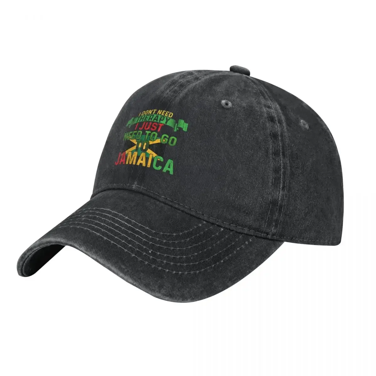 I DON'T NEED THERAPY I JUST NEED TO GO TO JAMAICA Baseball Cap Trucker Cap Golf Hat Thermal Visor Icon Women's Hats Men's