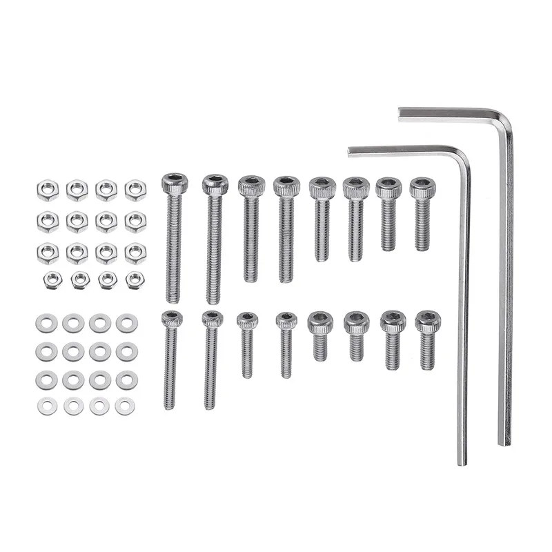Kit de montaje de cartucho de carcasa giratoria Universal M2.5, pernos de acero inoxidable, tornillos, tuercas, juego con funda, 50 unids/set