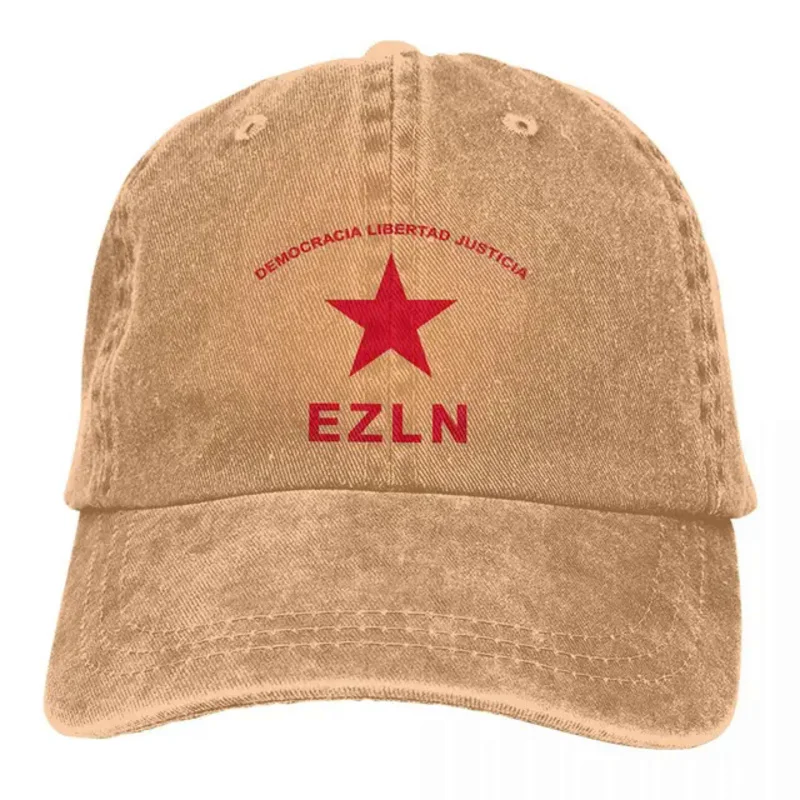 

Y2K National Flag Multicolor Hat Men Cowboy Cap Democracy Freedom Justice EZLN Zapatista Army Baseball Caps Visor Protect