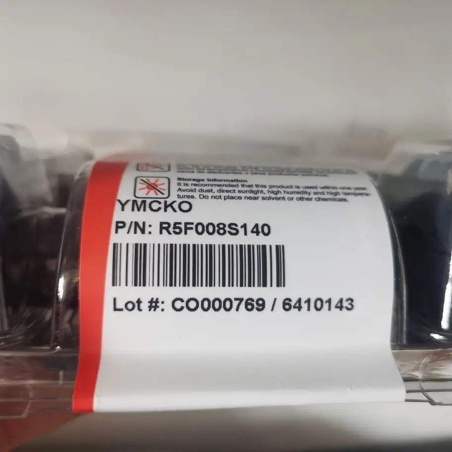 R5F008S140 YMCKO Colour ribbon cassette 300prints compatible for Zenius Primacy id card printers