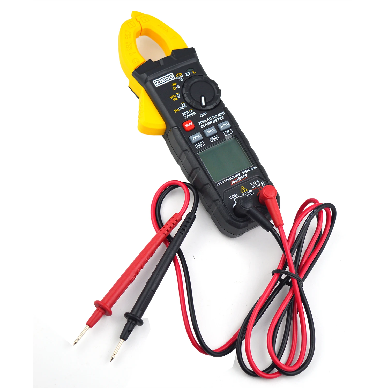 Imagem -03 - Clamp Meter Multímetro Digital Handheld Rms ac dc Mini Resistência Alternativa Perfeita para o Uni-t Ut210e Ziboo-ut210e