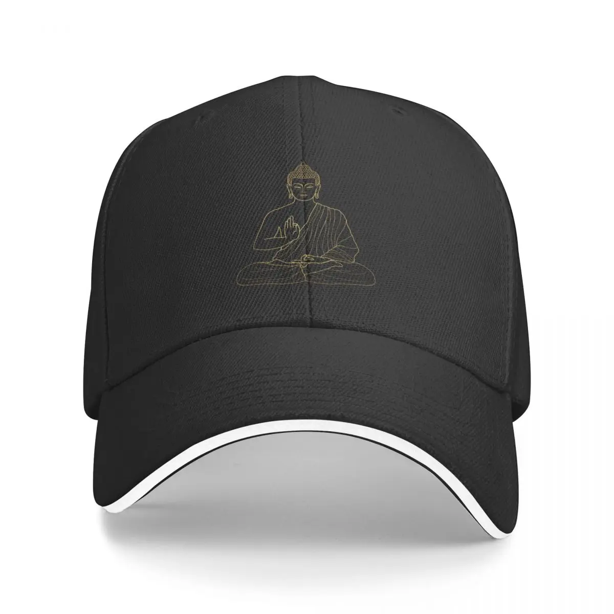 Golden Buddhist Society Baseball Cap Gentleman Hat sun hat Rugby Vintage Female Men's