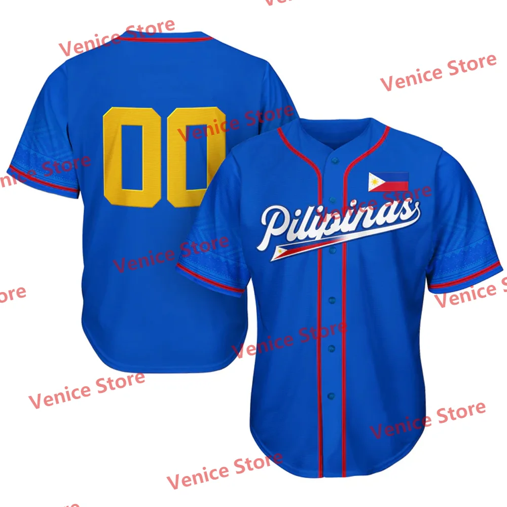 Philippines Custom Baseball Jersey 2025 New Arrival Special Design New Kit National Team LMB Training T-Shirt Adults KIDs