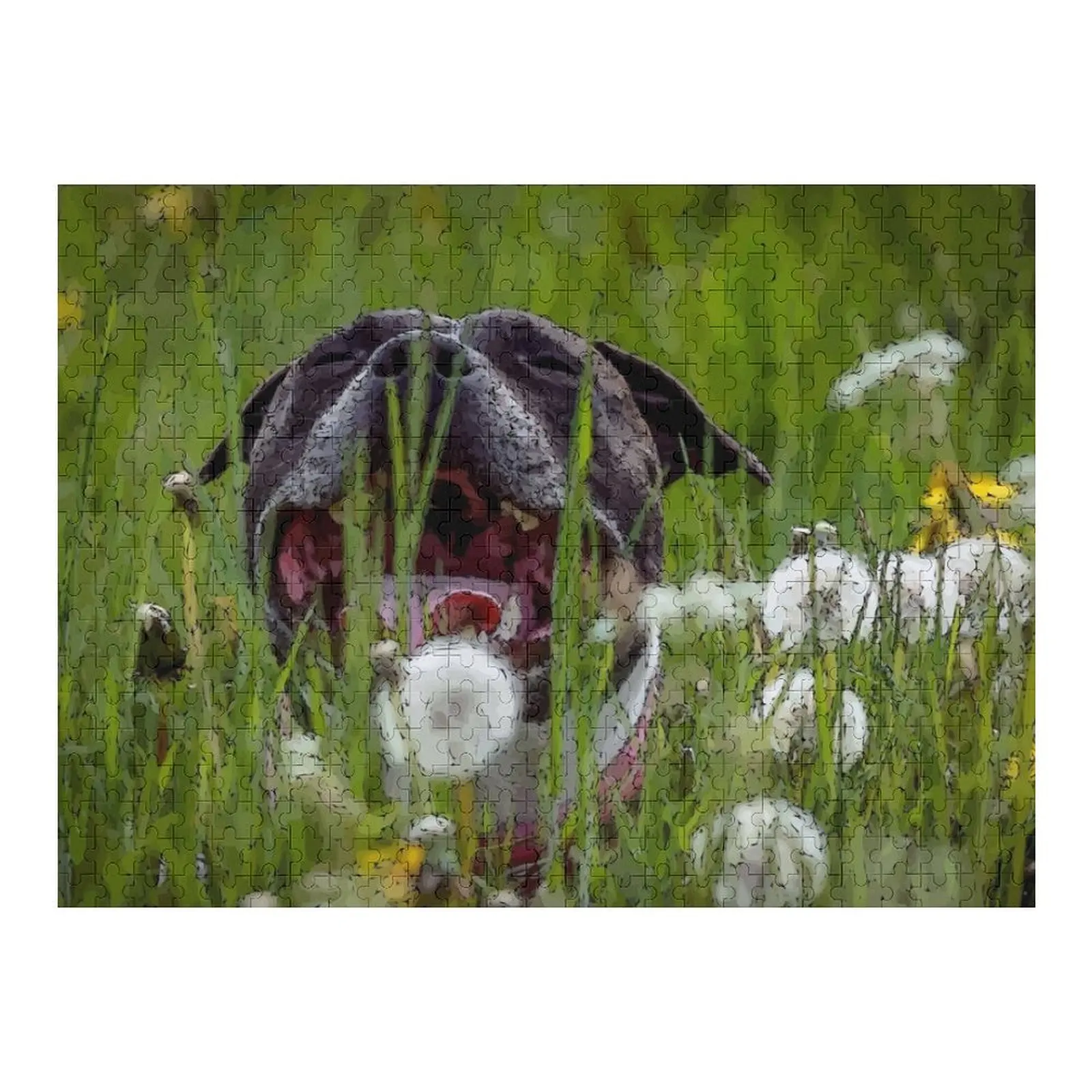 

Пазл Staffy Happy одуванчик векторризованный на заказ деревянное имя фото персонализированные подарки персонализированный подарок ребенку пазл