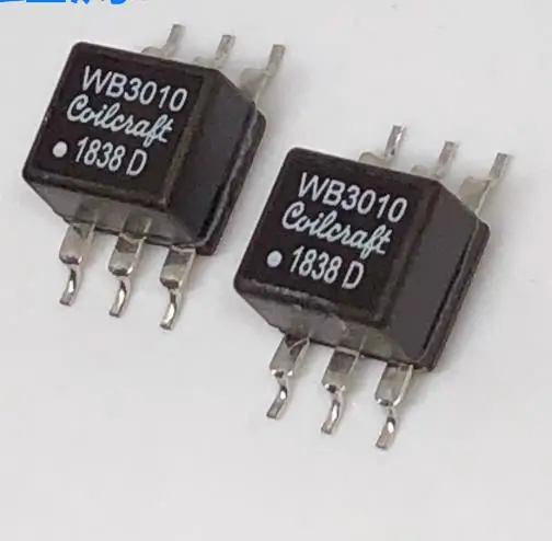 5 pcs/Lot  WB3010 Original WB3010-SML 780UH 250mA 1:1 Coil Craft Surface mount RF Transformer