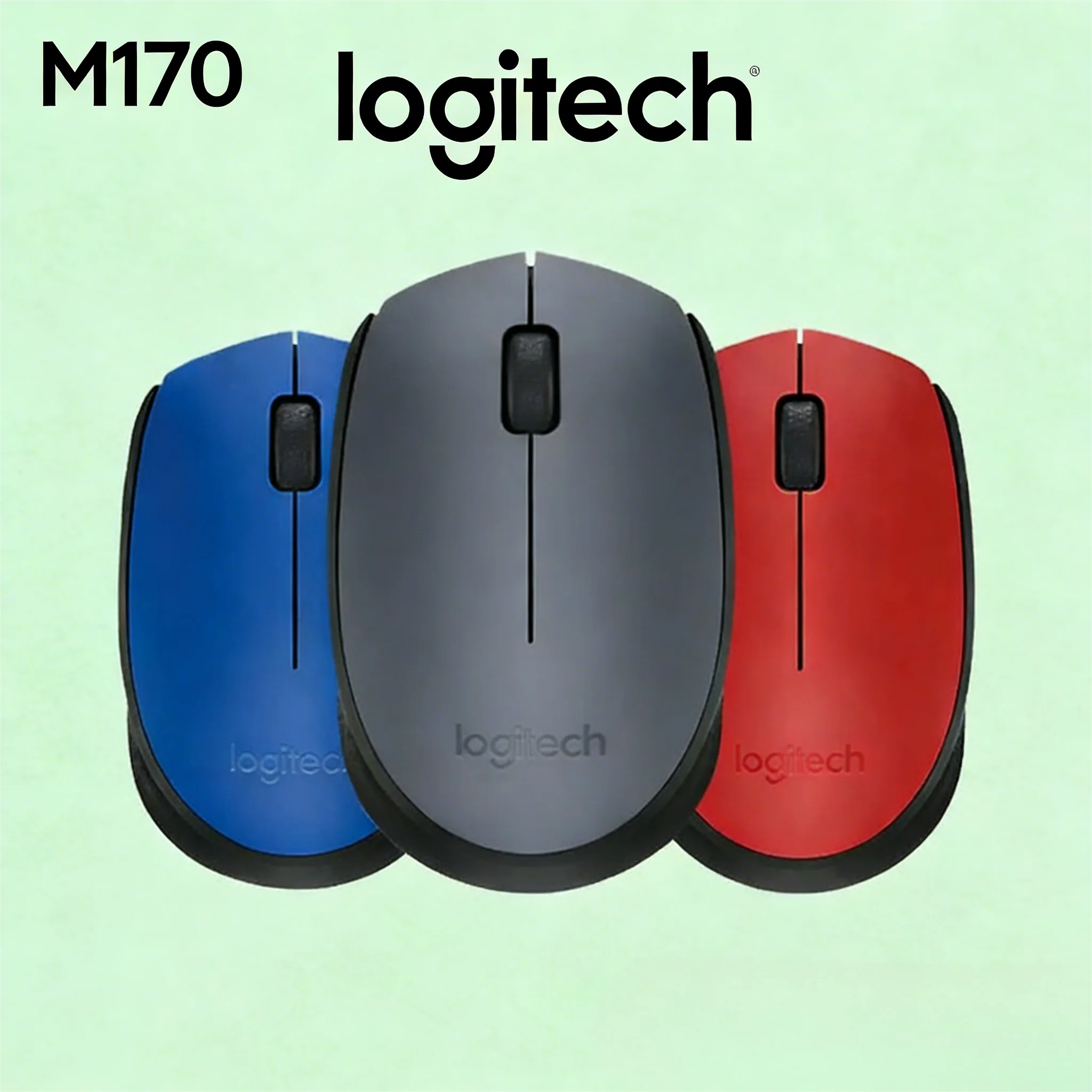 

Logitech M170 Wireless Peripheral, USB Receiver, Stable Wireless for Gaming & Desktop PC