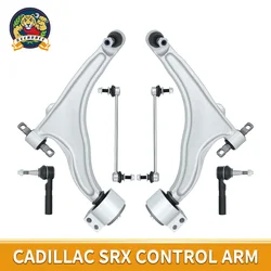 Svenubee 6pcs Front Suspension Kit Control Arms Stabilizer Sway Bars Outer Tie Rods Set for Cadillac SRX 2010 2011 2012 - 2016