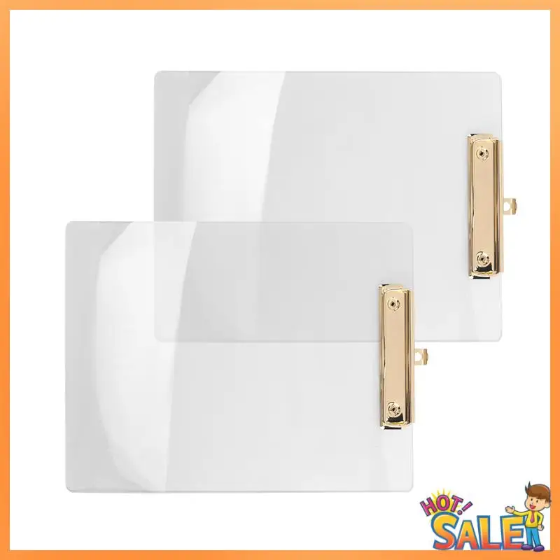 

2 Pack Clipboard With Gold Clip, 8.8X12.2 A4 Letter Size, School And Home Supplies,Office Supplies