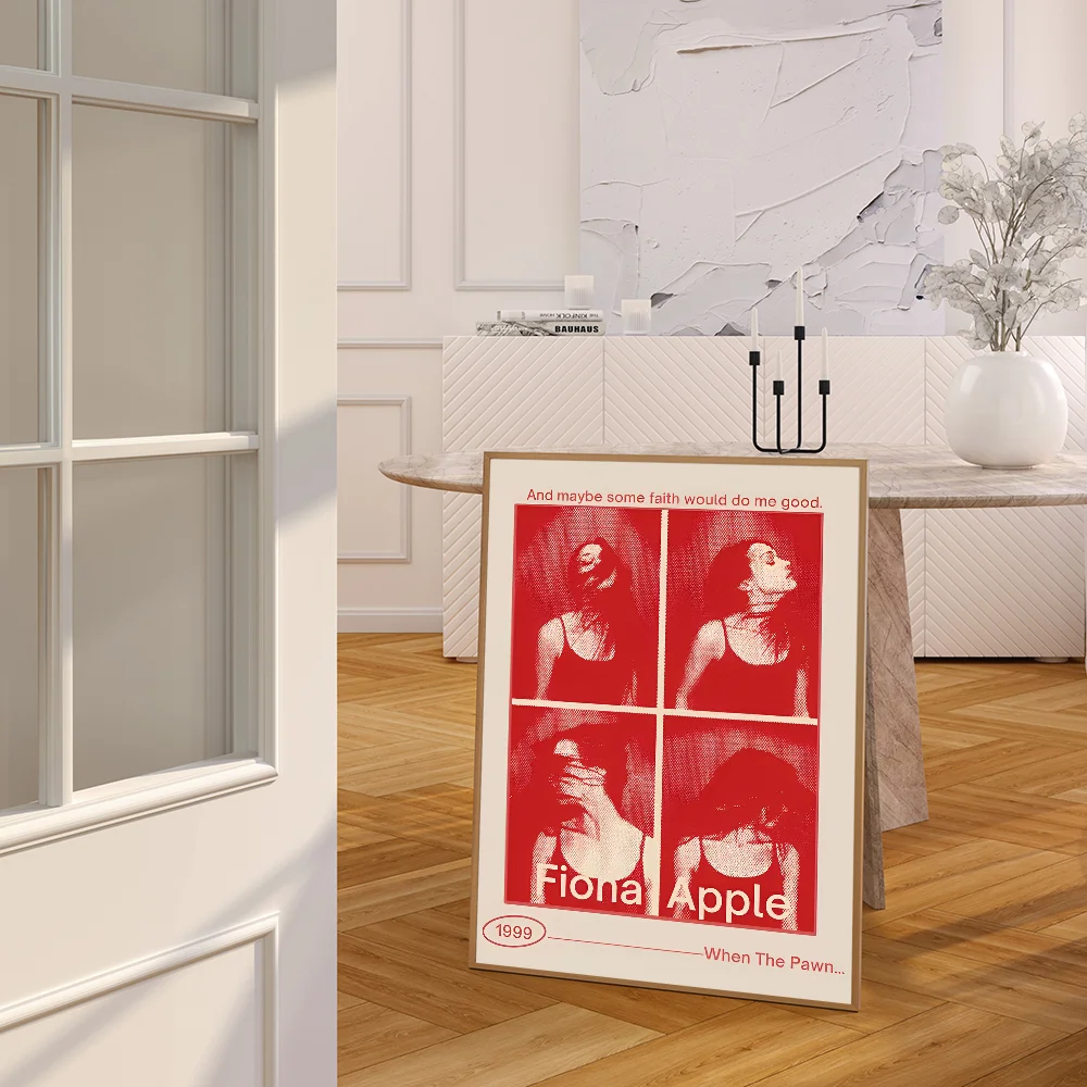 1PC Fiona Apple Poster Movie Sticky Posters Retro Kraft Paper Sticker DIY Room Bar Cafe Aesthetic Art Wall Painting