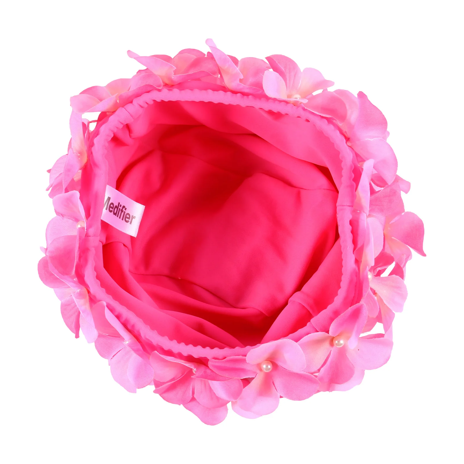 Handmade Flower Swimming Cap Women Fashion Creative Hat Shower Ear Protector For Waterproof Vintage