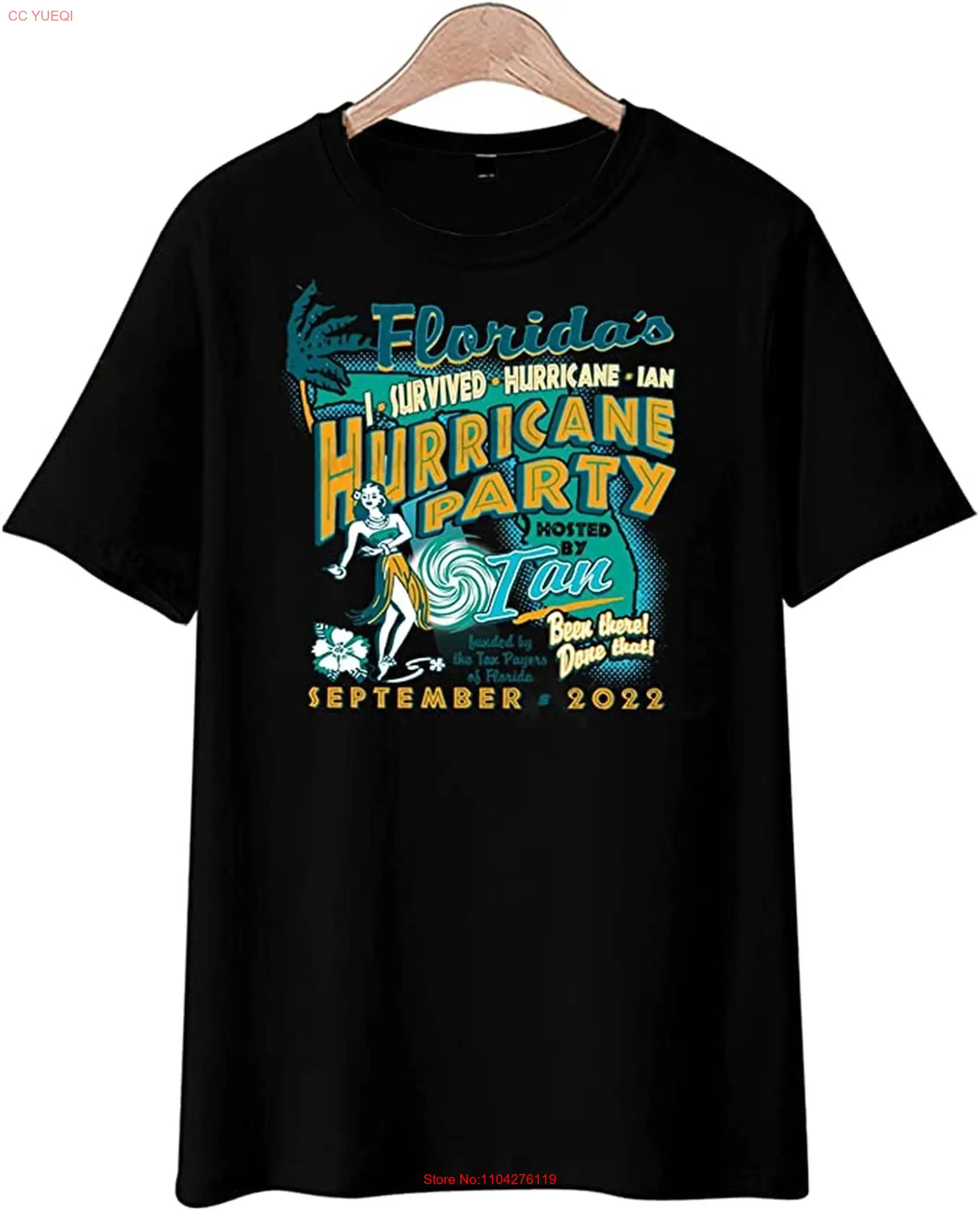 Hurricane Ian T Shirt Survivor Lineman SweaT DanielTovarArt long or short sleeves