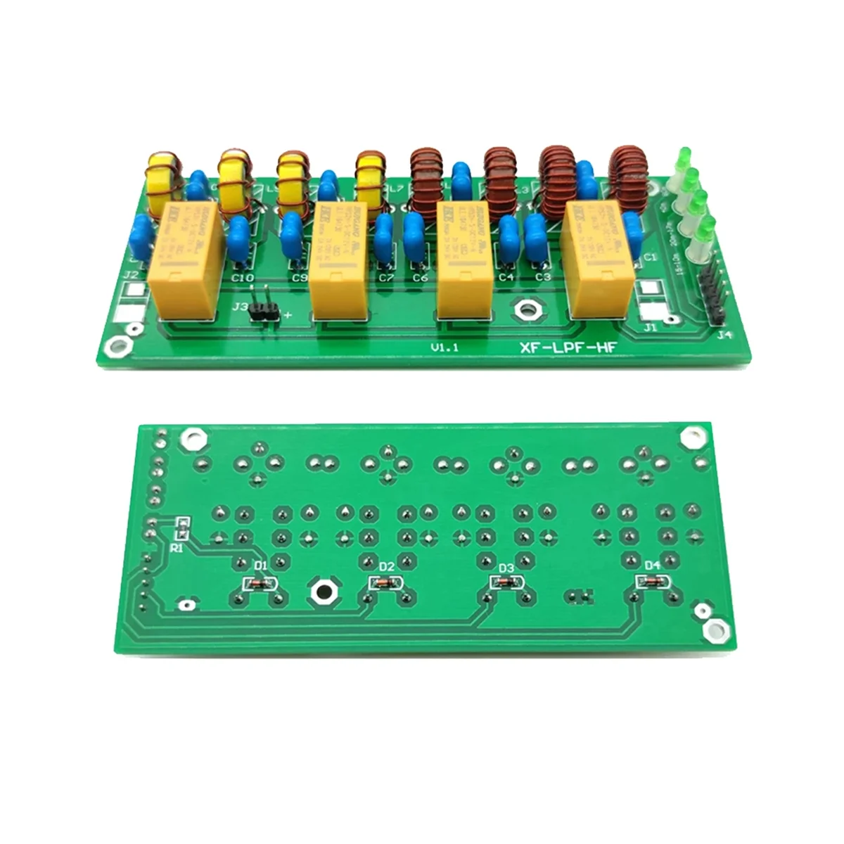 XF-LPF-HF Filter Kit 12V 100W Short Wave Low Pass Filter Lpf Unit 3.5Mhz-30Mhz Assembled