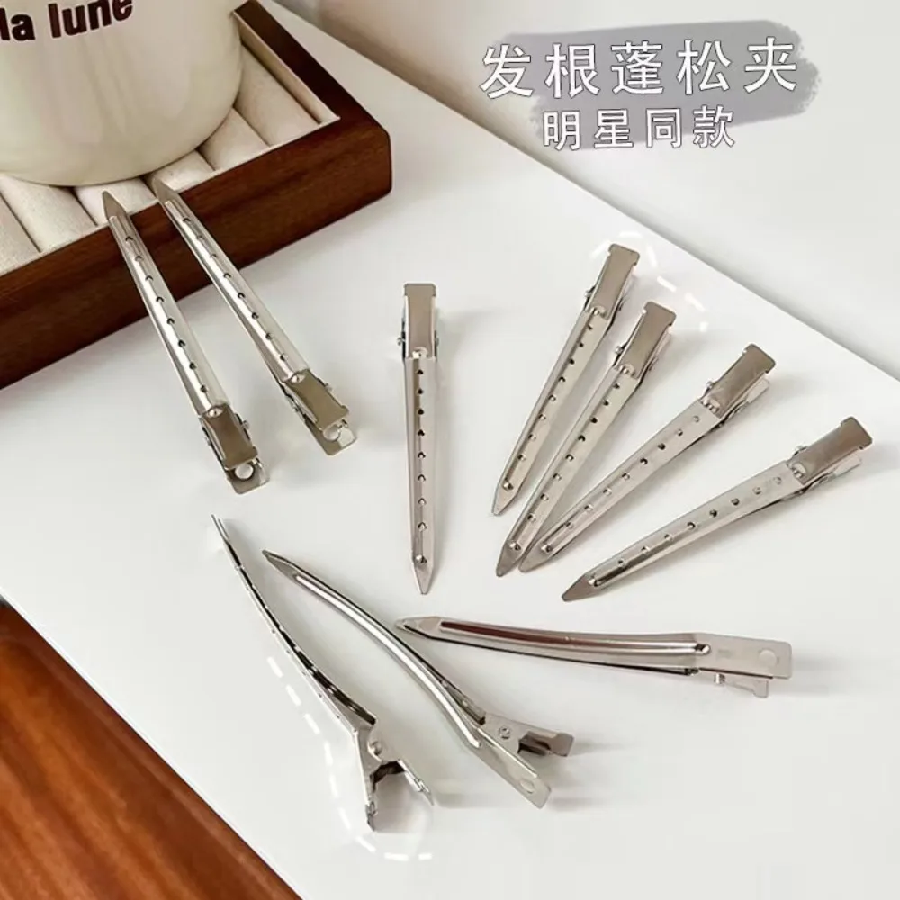 Hairroot رقيق كليب الجانب الانفجارات ماكياج التصميم لا أثر مشبك شعر تحديد المواقع عالية الجمجمة قطعة أثرية منقار البط كليب مقاطع الشعر #3