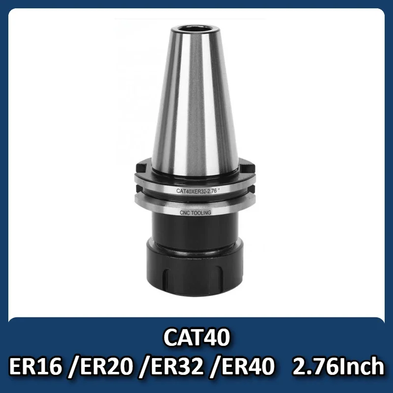 

CSZJ CAT40 ER16/ER20/ER32/ER40 US Standard High Precision Tool Holder CNC Milling Machine Center Collet Chuck Pull Stud Handle