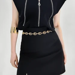 Metal Waist Chain Long Tassel Waist Chain Belt Dress Decorative Chain Ins Style Adjustable Waist Belt