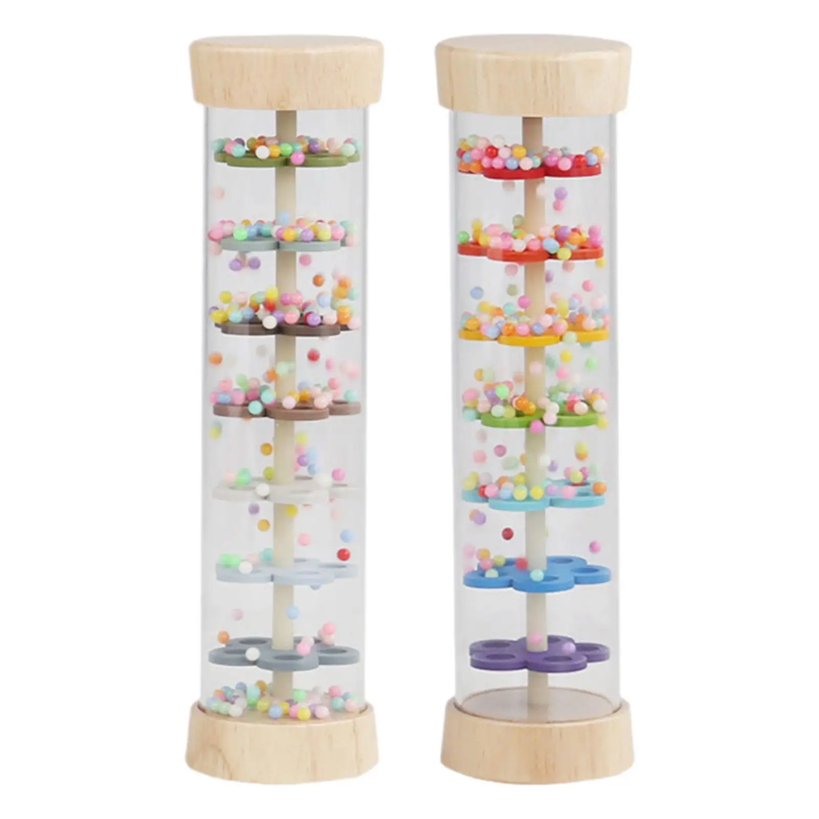 Rainmaker con cuentas, arte musical, instrumento musical, palo de lluvia, desarrollo sensorial para