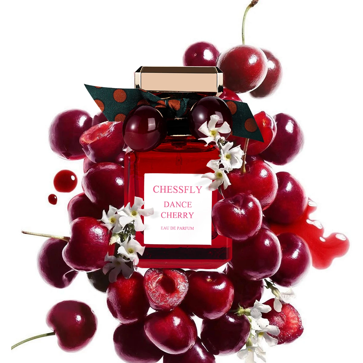 CHESSFLY DANCE CHERRY EAU DE PARFUM PARA MUJERES 1.7 FL.OZ. PERFUMO LARGO TEMPO DE PULVERIZACIÓN