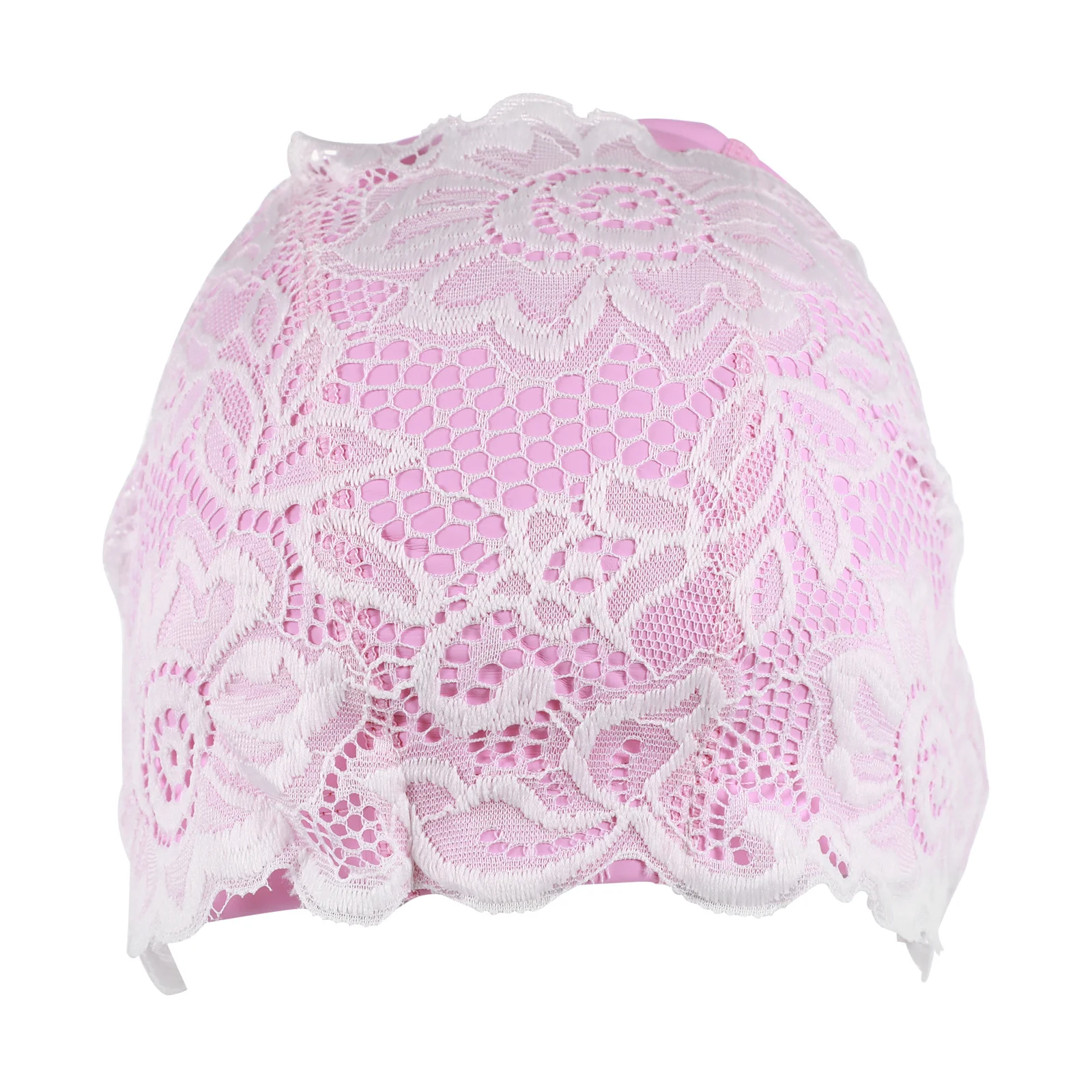 

1Pcs Elastic Waterproof PU Lace Swim Cap Lightweight Bathing Hat for Women Ladies Swimming Cap Swimming Hat