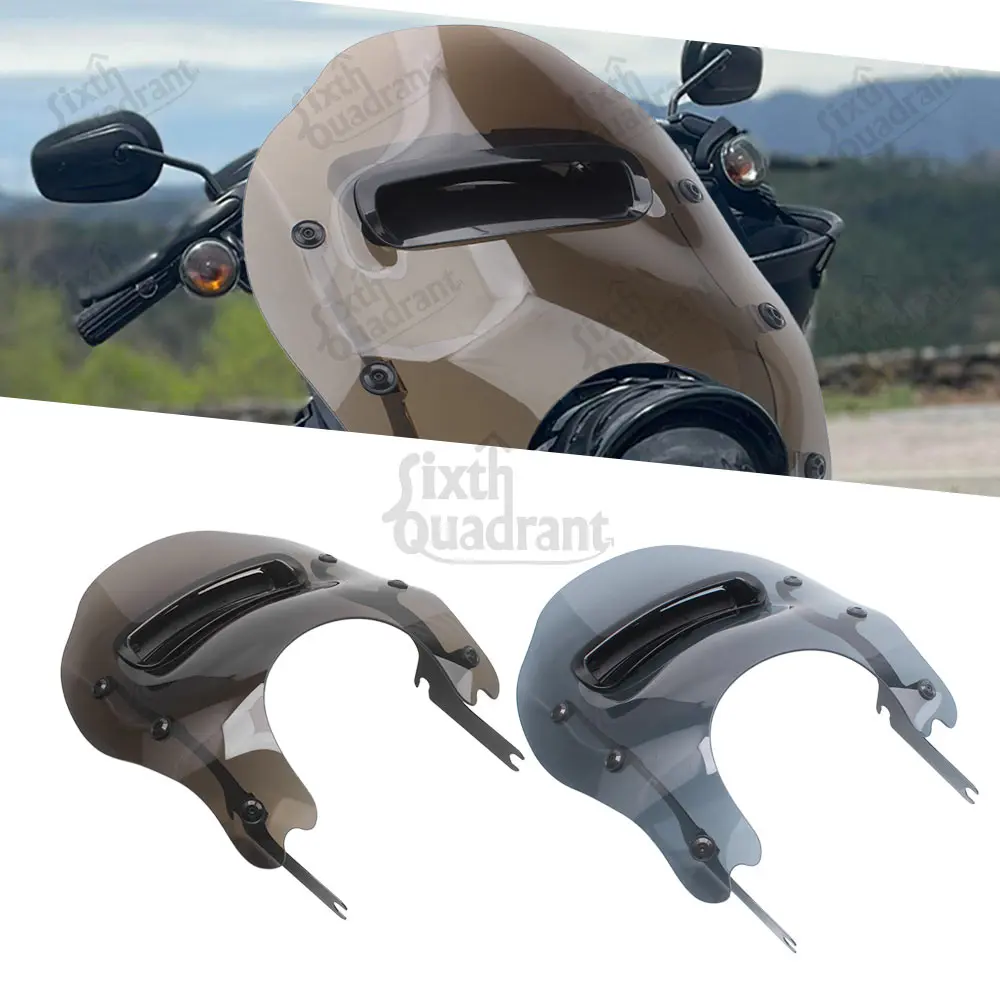 Motorcycle High Quality Wind Splitter Vented Windshield For Harley-Davidson Road King Classic FLHRC/I Special FLHRXS 1994-2025