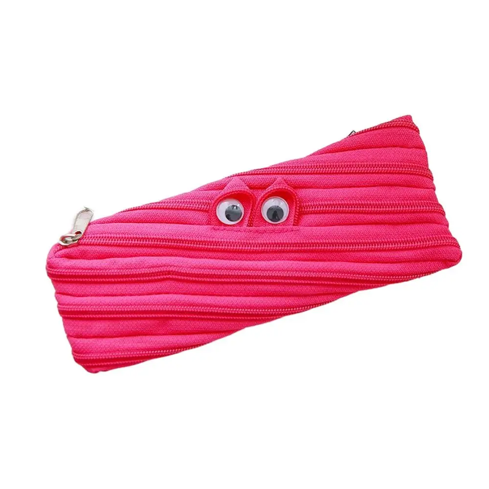 

Rabbit Ear Zipper Makeup Lipstick Bag Cartoon Solid Color Students Pencile Bag Large Capacity Nylon Eyes Coin Purse Wallets