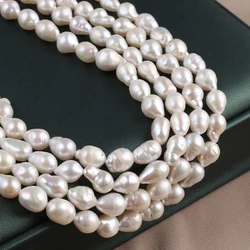 High Quality Natural Baroque Pearl Bead 7x10mm Natural Pearl Loose Beaded for Women Jewelry Making DIY Necklace Bracelet 36cm