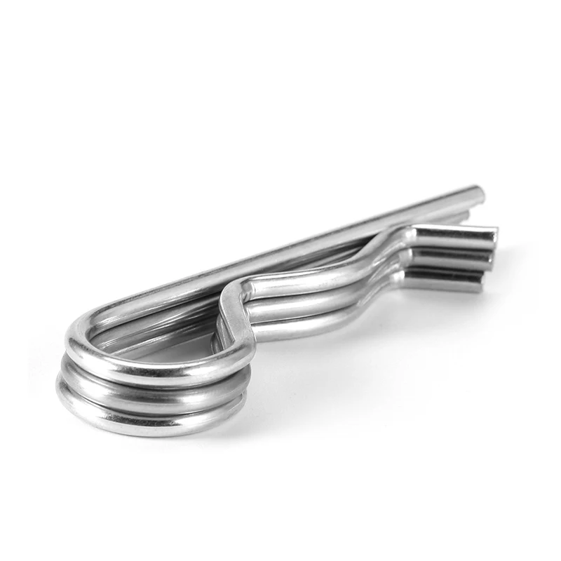 1-20 pz 304 In Acciaio Inox Tipo R Coppiglia A Molla Pin M1.2 M1.5 M1.8 M2 M2.5 M3 M3.5 M4 M5 M6 Forma D'onda Split Clip Morsetto Spille