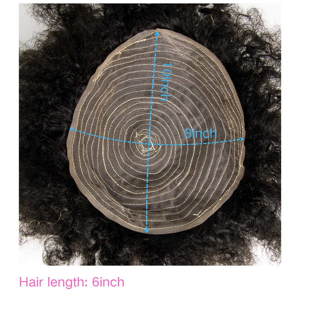 6 "ذكر عارضة أزياء رئيس 100% شعر بشري مجعد الشعر ype لتضفير تصفيف الشعر التدريب رئيس التجميل