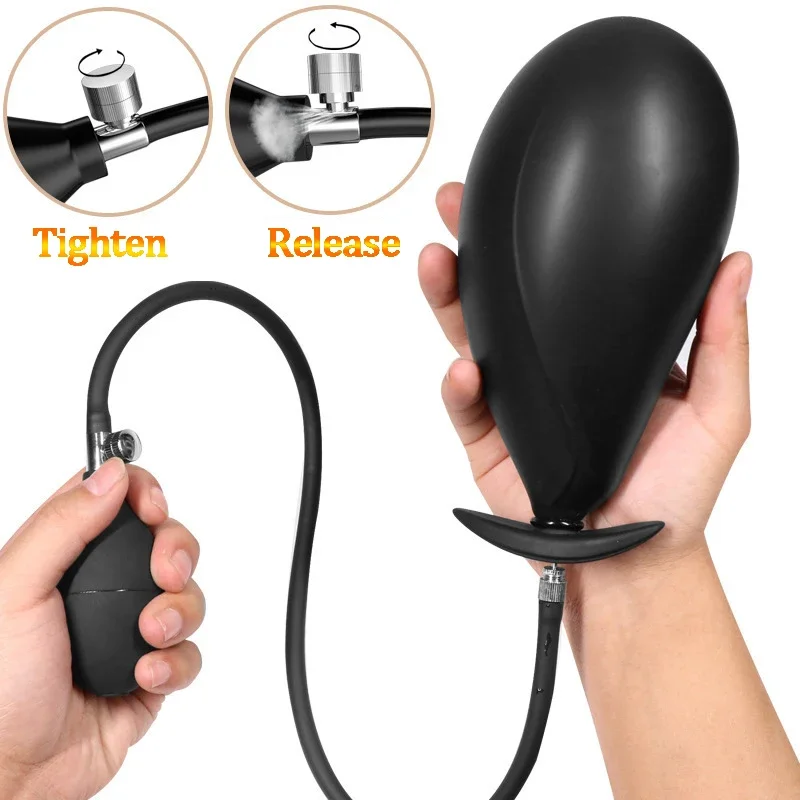 Go Out Silicone Inflated Super Big Anal Plug Dildo Pump Butt Plug Anal Dilator Prostate Massage Anus Extender Dilatador Sex Toys view 2