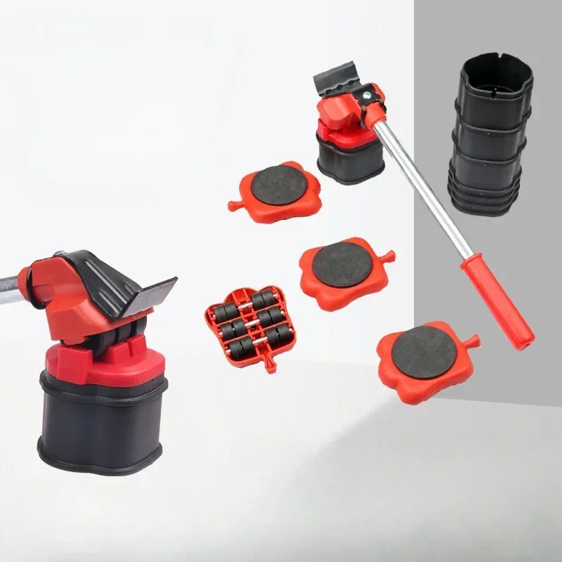 

Adjustable Height with Pry Heavy Duty Furniture Moving Roller Kit 13 Piece Set of Moving Tool