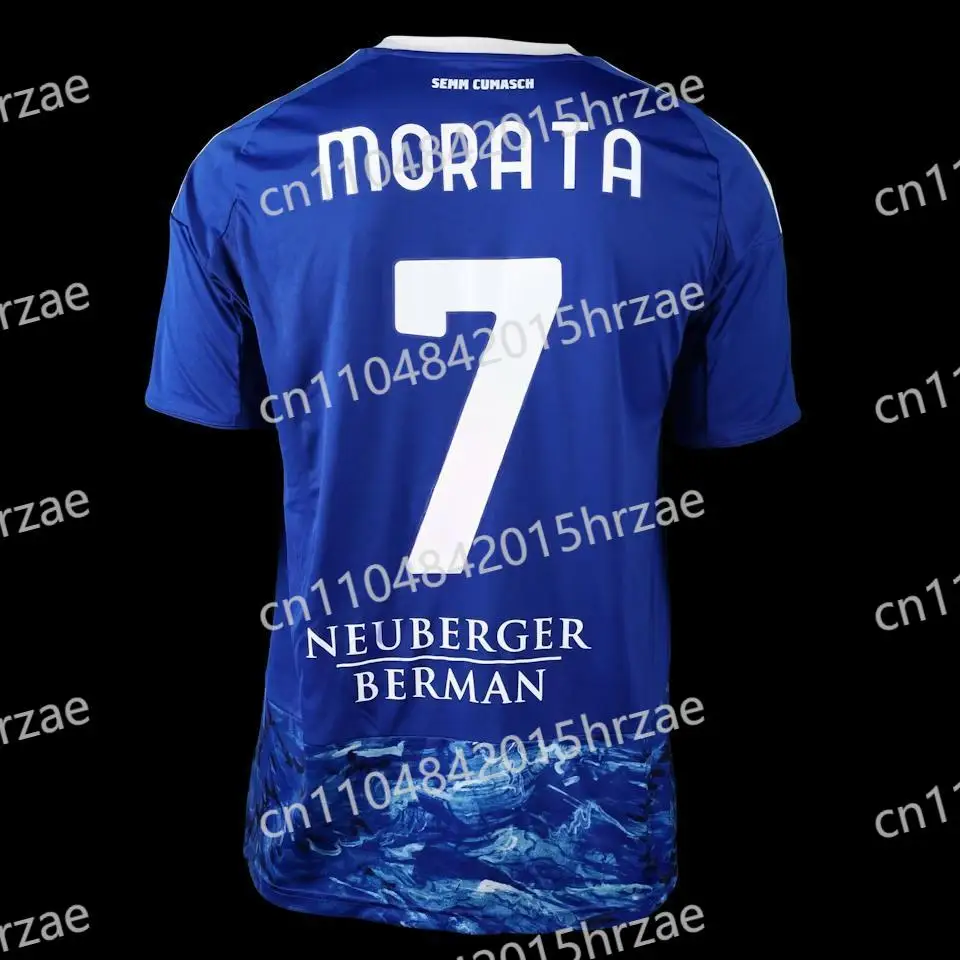 حار كومو نمط نيكولاس نسخة الكبار الأطفال عارضة الرياضة تي شيرت كرة القدم جيرسي تنفس قصيرة الأكمام نادي كرة القدم الأعلى