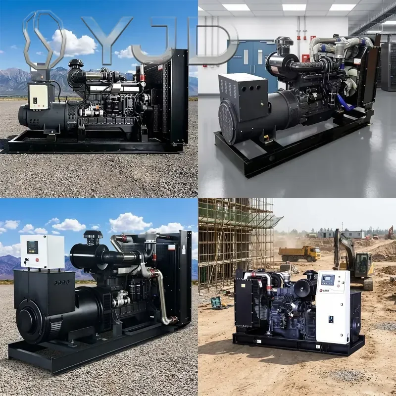 YJD Weichai High-Power Three-Phase 200/500kw Open Frame Generator Set 380v Diesel Large Generator