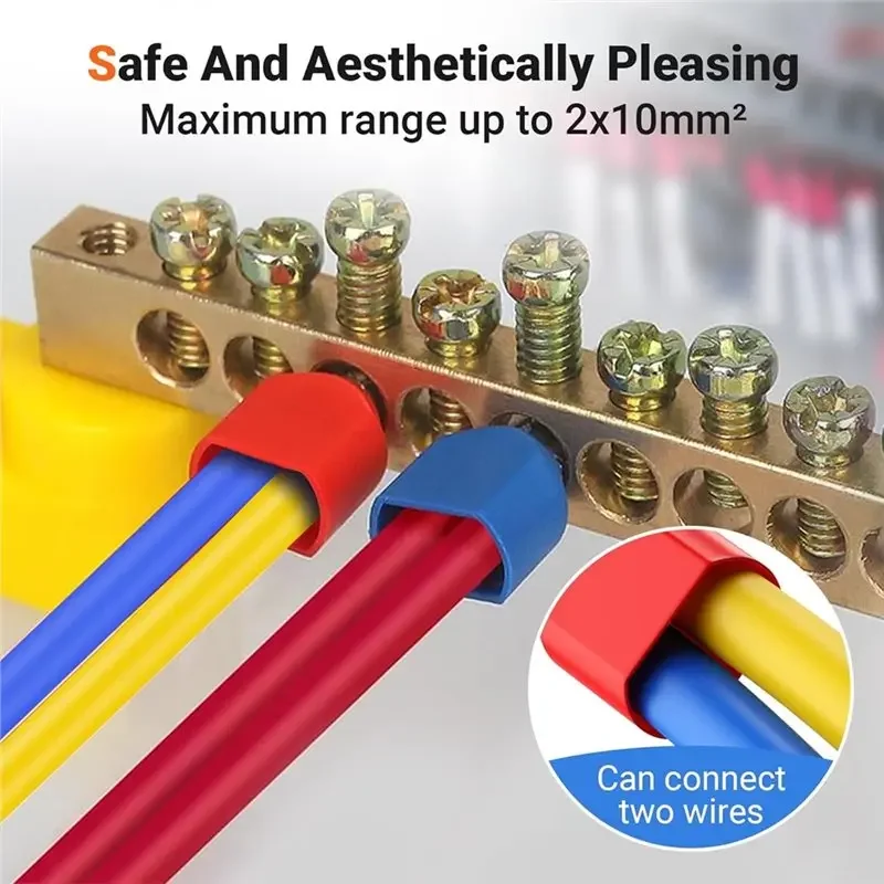 600 Pieces AT29-Multicoloured Insulation Sleeves Set Twin Wire Ferrules End Insulated Twin Wire End Ferrules Set