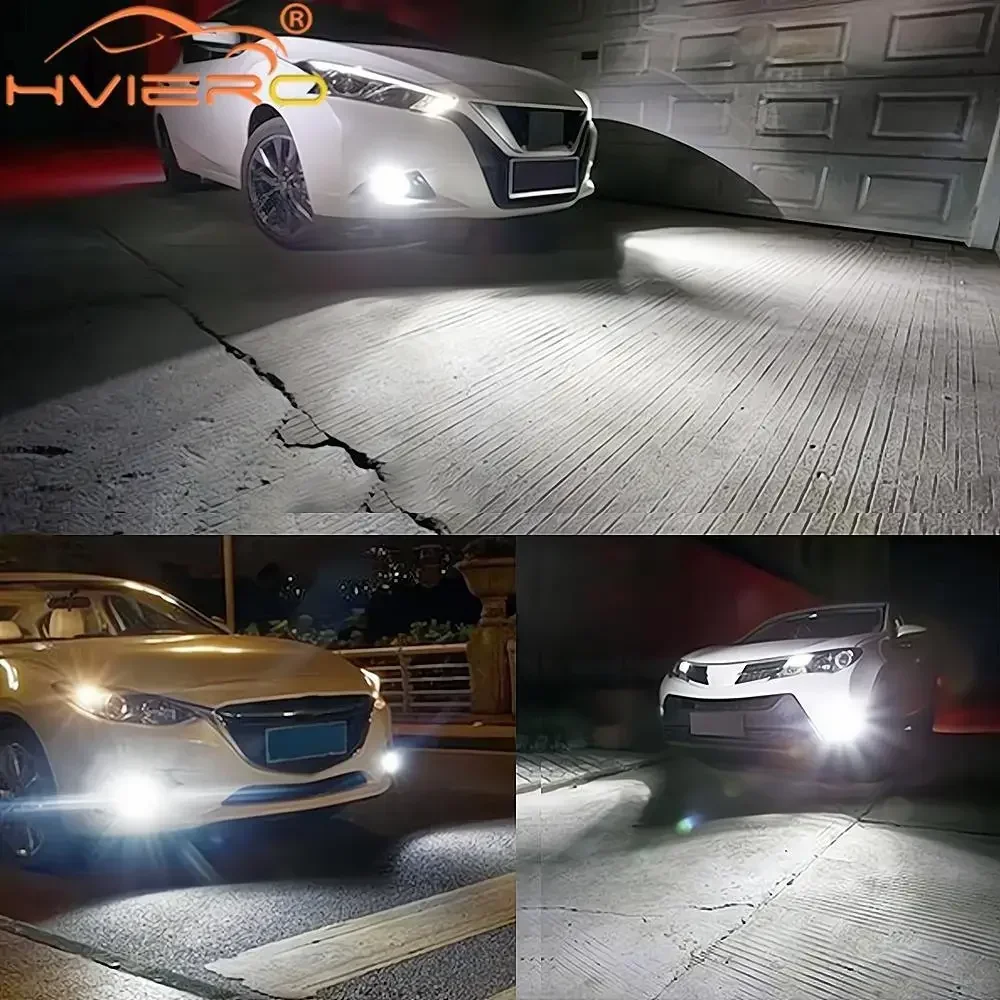 1PCS Led Bulbs 12v 100W Car Fog Light H4/H8/H16 3014 1157 4300K 6500K White Yellow Super Bright Brake Reverse Lamping Waterproof