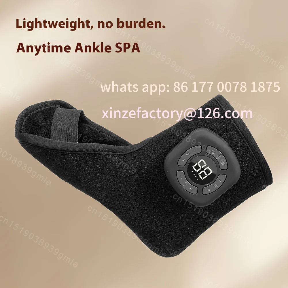 

Customizable Wireless Electric Foot and Ankle Massager with Heat Vibration Air Compression for Pain Relief Muscle Relaxation