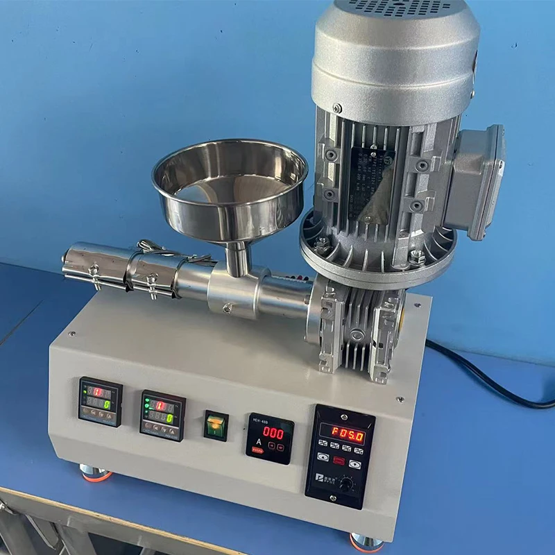 Manufacturing Mini Plastic Lab Tiny Single Solo Screw Extruding Machine Plastic PP PE PS AS ABS Laboratory Extruder SJ25