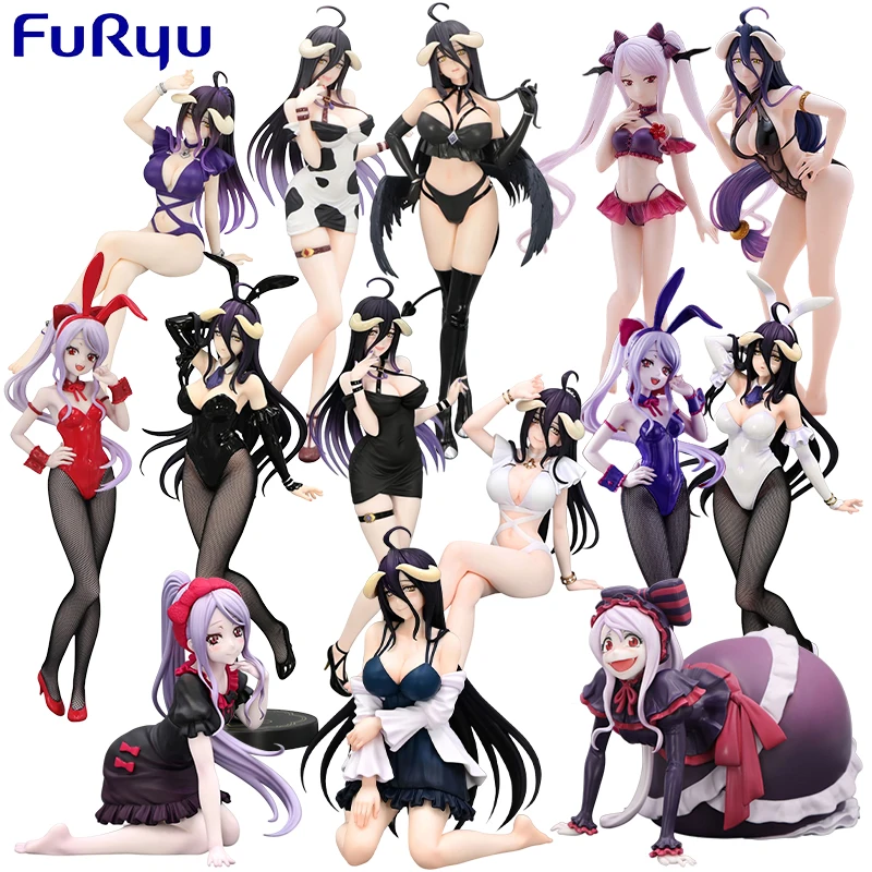 

FURYU натуральная аниме-фигурка OVERLORD Albedo Shalltear Bloodfallen, экшн-игрушки для детей, рождественский подарок, коллекционная модель, украшения