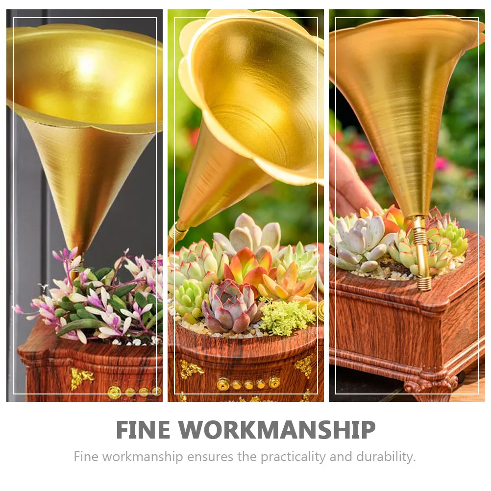

1pc Phonograph Flowerpot Resin Succulent Plant Pot Desktop Decorative Container For Home Office Balcony Plants Garden Decor