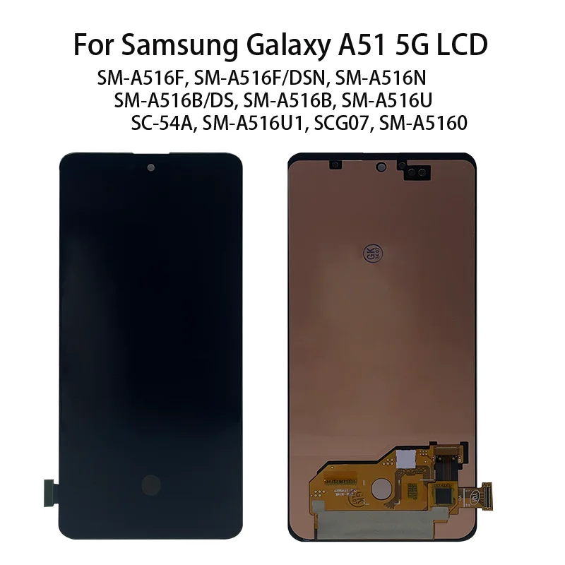 Super AMOLED Screen For Samsung Galaxy A51 5G A516F A516B LCD Display Touch Screen Digitizer Replacement for Samsung A51 5G LCD