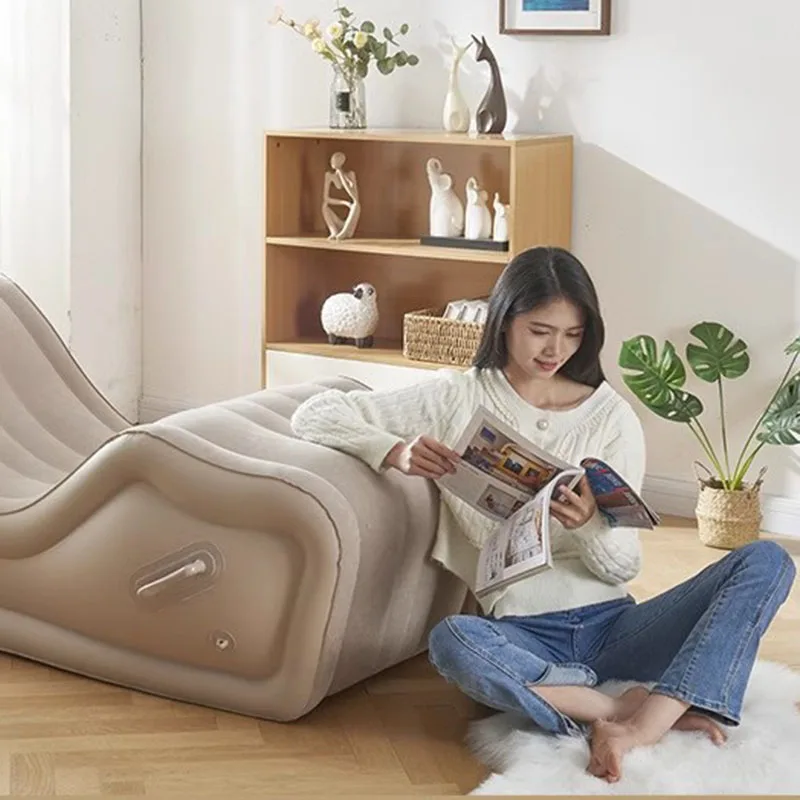 Large Size Comfortable Inflatable Sofa White Lounge Modern Individual Designer Inflatable Sofa Luxury Divano Patio Furniture